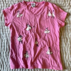 Vintage Degas Ballet Ballerina T-Shirt Lk Tee Worn by Sydney The Bear Balletcore